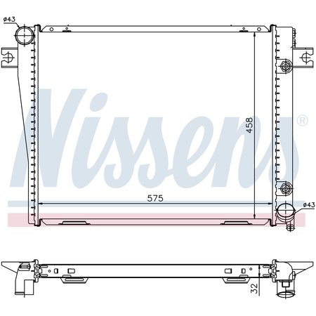 NISSEN Nissens Radiator, 60601A 60601A